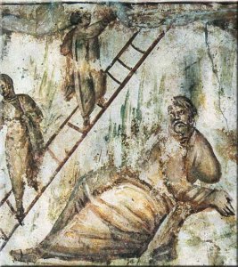 jacobs-ladder-Jacob’s Ladder Via Latina Catecombs 4th Century